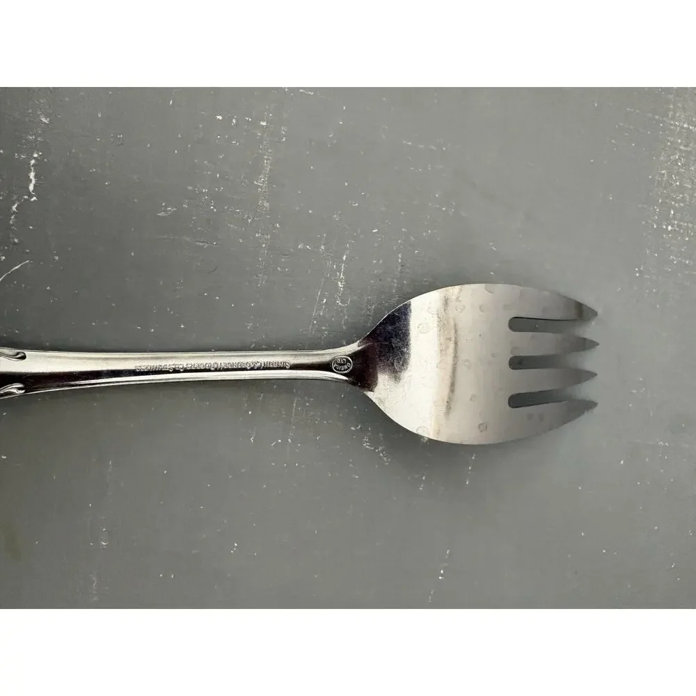 Vintage Rogers Adoration Stainless Serving Fork Simeon L & George H Rogers Co